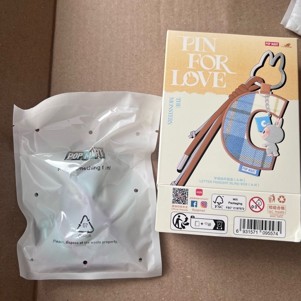 Pop Mart Pin for Love  Series I Opened Box but New